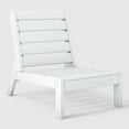thumbnail image 2 of WestinTrends Avalon Outdoor HDPE Deep Seating Modular Armless Patio Chair with Patio Cushions, White/Orange, 2 of 13
