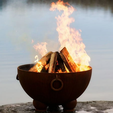 Fire Pit Art Nepal Steel Wood Burning Fire Pit - Walmart.com - Fire Pit Art Nepal Steel Wood Burning Fire Pit - Walmart.com