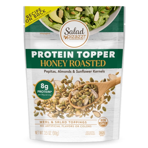 Salad Pizazz! Sp Protein Hny Rstd Seeds & Nuts Salad Topper, 3.5oz Resealable Bag