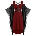 thumbnail image 1 of DYMADE Women's Halloween Dress Gothic Punk Dress Cosplay Party Costume, 1 of 4