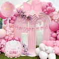 thumbnail image 5 of AYUQI Baby Shower Decorations Girl, Pink Bow Latex Balloons, Oh Baby Pink Bow Banner, Coquette Party Decorations, It's a Girl Party Supplies, 5 of 8