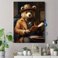 thumbnail image 4 of Qisvanset 12x16 Inch Framed Canvas Wall Art Casino Gambling Bear Funny Anthropomorphic Vintage Wall Decor, 4 of 8