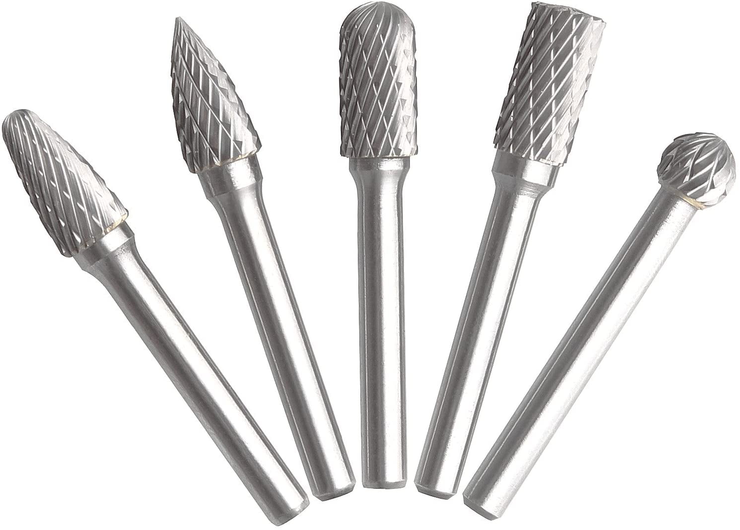 5Pcs 10mm Tungsten Head Carbide Burrs Bit For Rotary Drill Die Grinder Carving 