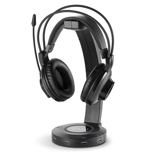Soporte Para Auriculares Con Cargador Usb Carga Inalámbrica Con Soporte Para Auriculares Cateissary EL008437-00