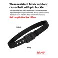thumbnail image 2 of Catelles Black Nylon Belt - Durable Pin Buckle Design for Outdoor, and Everyday Wear，Gift Box,120CM Length, 2 of 9