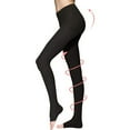 thumbnail image 1 of 1/2 Pair Medical Compression Pantyhose Women Men 23-32 mmHg Edema Varicose Veins, 1 of 8