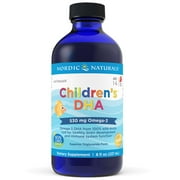 Nordic Naturals Children's DHA Liquid, 530 Mg, Strawberry, Fish Oil,  8 Oz