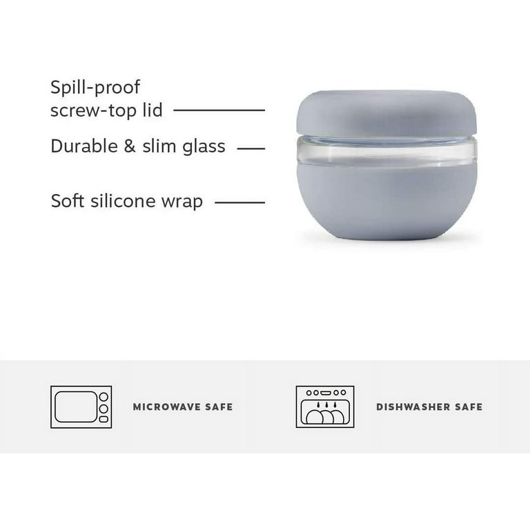 W&P Porter Seal Tight Glass Lunch Bowl Container w/ Lid Slate 16 Ounces  Leak & Spill Proof, Soup & Stew Food Storage, Meal Prep, Airtight,  Microwave