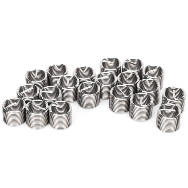 REPARACIÓN DE ROSCAS, 20 PIZAS Tuerca Reductora de reparación de Roscas Insertos Roscados para Rosca Metálico Manguito de Conversio Buje Tornillo de Fijación M12 x 1,25 1,25