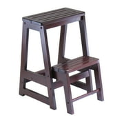 Winsome Wood Ascending Step Stool, Walnut Finish