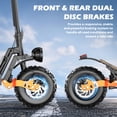 thumbnail image 3 of ASKGO 1500W Peak Foldable Electric Scooter for Adults, 48V 20Ah Large-capacity battery，5 Speed Modes 25MPH Top Speed& 55 Miles Range 11"All‑Terrain Tires, NFC Unlock UL2272, 3 of 10