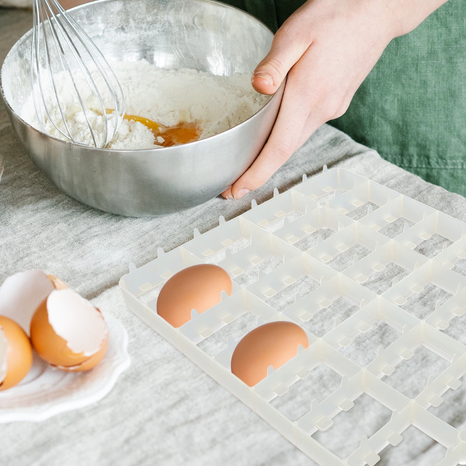 WHAMVOX  Professional Egg Incubator Tray Transportation Holder White