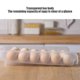 thumbnail image 3 of Egg Storage Box Single Layer with Lid Large Capacity Auto Roll Plastic Transparent Egg Case New, 3 of 5