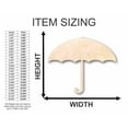 thumbnail image 2 of Unfinished Wood Umbrella Shape - Rain - Craft - up to 24" DIY 46" / 3/4", 2 of 3