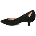 thumbnail image 3 of Journee Womens Goldie Pointed Toe Kitten Heel Pumps, 3 of 10