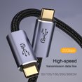 thumbnail image 3 of 20Gbps 8K 60Hz PD 100W Tipo-C Cable para USB3.2 Cables para computadora portátil (1 5 m), 3 of 9