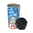 thumbnail image 2 of Fotbe Medicine Gnome Truck Red Printed Insulated Travel Coffee Mug Spill Proof Leak Proof Stainless Steel Coffee Tumbler Reusable Coffee Cups with Lids Thermos, 2 of 8