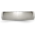 thumbnail image 4 of Chisel Titanium Brushed 6.2mm Half Round Band - Ring Size 10.5, 4 of 8