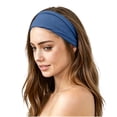 thumbnail image 3 of Zynoxe Womens Wide Elastic Headband for Yoga and Sports Comfy Casual Solid Color Workout Headband, 3 of 6