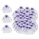 thumbnail image 5 of 100 bolsas de malla con cordón para jardín, bolsas para verduras, plantas, árboles y frutas. 10cmx12cm Púrpura, 5 of 6