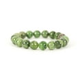 thumbnail image 3 of Natural Russian Jade 10mm Round Shape Smooth Cut Beads Stretchable Bracelet for Men & Women., 3 of 3
