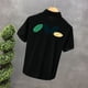 thumbnail image 5 of Camisetas tipo polo con gráfico para hombre, camiseta de jaspeado con estampado del alfabeto, ropa para hombre con cuello, cómoda, de poliéster, informal, 5 of 5