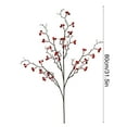 thumbnail image 6 of Artificial Holly Berry Stems with Red Berries Long Branches for Christmas Decorations Vase Fillers Holiday Centerpiece(Red), 6 of 6