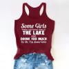 thumbnail image 1 of Débardeurs pour Femmes Athletic Works Débardeurs de Boisson pour Femmes Adultes Filles Été Plage Graphique Amusant Débardeurs Racerback Vestes avec Slogans Blouse, 1 of 5