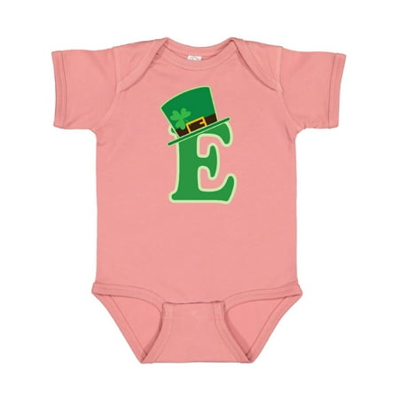 

Inktastic Irish St Patricks Day Letter E Monogram Gift Baby Boy or Baby Girl Bodysuit