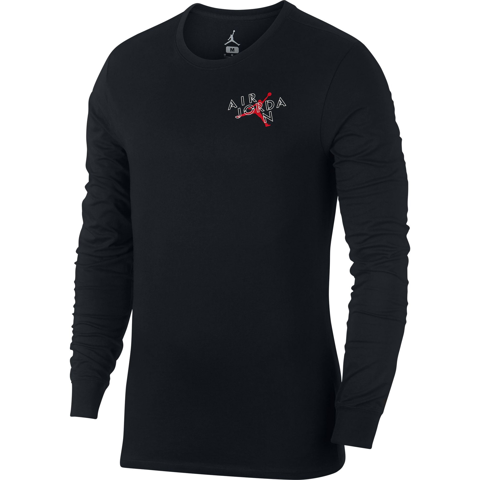 Air Jordan 5 Long Sleeve Graphic Men's T-Shirt Black ar7956-011 ...