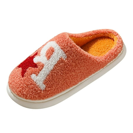 

Unisex Winter Indoor Warm Home Slippers Winter Couples Women Warm Home Baotou Plush Soft Bottom Comfortable Solid Color Flat Cotton Slippers