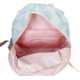 thumbnail image 4 of CRCKT 17-inch Kids Polyester Backpack - Spa Retreat, Blue and Peach Checker, 4 of 9