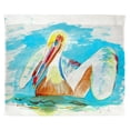 thumbnail image 2 of Betsy Drake TP715 24 x 30 in. Pelican in Teal Wall Hanging, 2 of 2