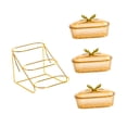 thumbnail image 2 of Cesta de frutas con soporte de metal, multifuncional, gran capacidad estilo D 3 cuadrículas, 2 of 7