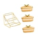 thumbnail image 2 of Cesta de frutas con soporte de metal, multifuncional, gran capacidad estilo D 3 cuadrículas, 2 of 7