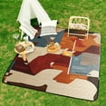 thumbnail image 6 of Colorful Floral Bohemia Picnic Blanket Waterproof Outdoor Beach Blanket Hand-held Pad Suitable for Travel, Camping, Beach, Family Gatherings, 6 of 7