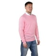 thumbnail image 6 of Socal Look Men's Sweater Crew Neck Long Sleeve Acrylic Pullover Pink, 5XL, 6 of 7