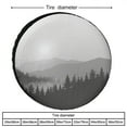thumbnail image 2 of Camping Spare Tire Cover 15 Inch Trees And Mountains in A Foggy Landscape Wheel Protectors Weatherproof Mid-Century Abstract Sun Mountain Nature for Camper Trailer Truck SUV Universal, 2 of 8
