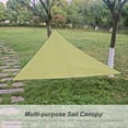 thumbnail image 2 of Amdohai Auvent de Pluie 13 Pieds Résistant aux UV, Voile d'Ombrage, Imperméable, Robuste, Triangulaire, Auvent en Polyester 210T, Pare-Soleil Anti-Sable pour Activités Extérieures, Patio, Jardin, Cour Arrière, 2 of 8