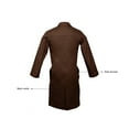 thumbnail image 3 of Panda Uniform by HeedFit Unisex 40" Medical Lab Coat – 3XL Chocolate, 3 of 4