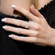 thumbnail image 4 of OUNONA Anillo Ajustable Plateado Con Abierto Y Geométricos Para Mujer Y Cómodo, 4 of 8