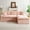 Pink, variant on Velvet Versatile Sofa, Convertible Twin-Seat with Right Chaise Lounge (Plush Reclining Right Lounger for Comfort), Featuring Face-To-Face Seating, Switchable Between L-Shape and Straight (Pink)