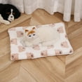 thumbnail image 3 of Ultra Soft Plush Pet Bed Mat Reversible Dog Cat Crate Cushion Pad Machine Washable Sleeping Blanket Liner - 30*40cm, 3 of 5