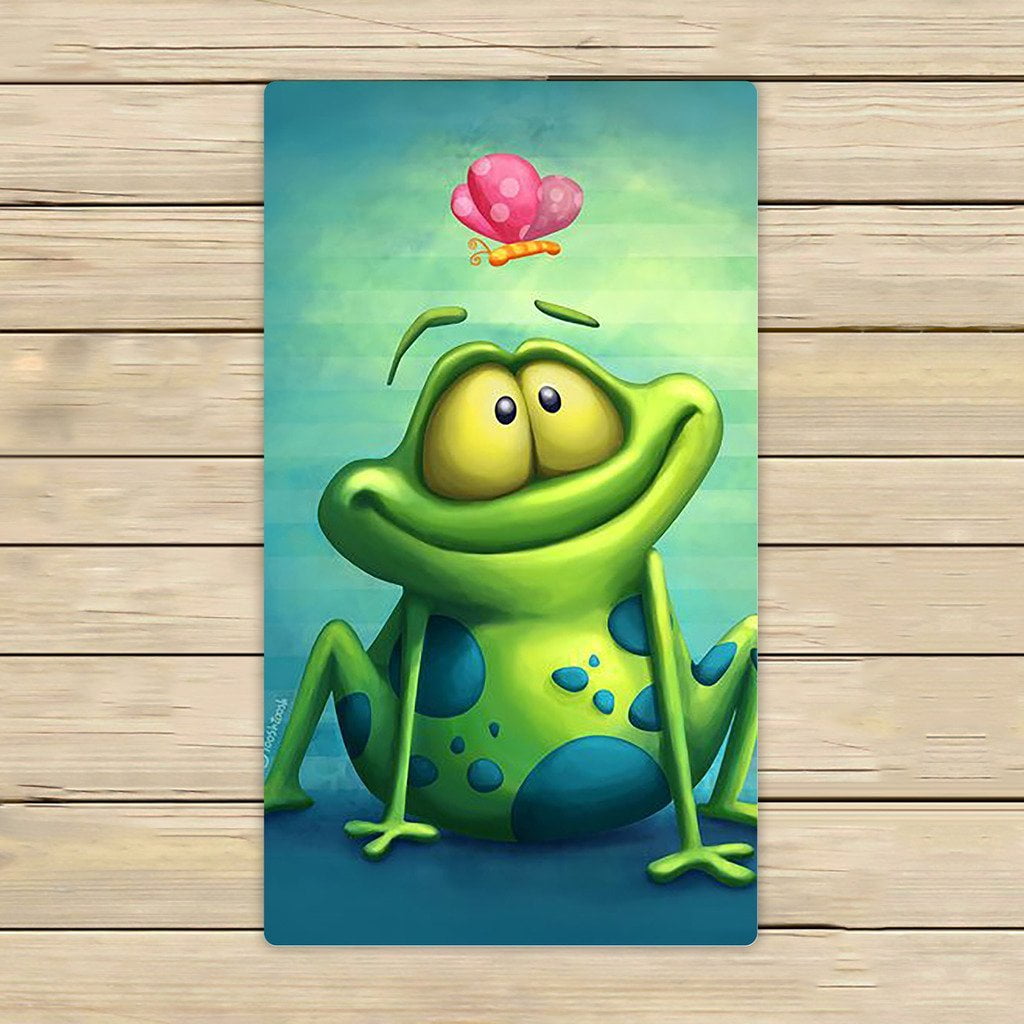 Gckg Frog Hand Towel Spa Towel Beach Bath Towels Bathroom Body Shower Towel Bath Wrap Size 16x28 Inches Walmart Com Walmart Com