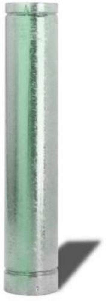 Selkirk 104060 4" x 60" Round Type B Gas Vent Chimney Pipe - Quantity of 4