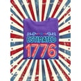 thumbnail image 3 of Estimated 1776 Cartoon Banner Sweatshirt Women -Image by Shutterstock, Female 5X-Large, 3 of 4