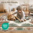 thumbnail image 4 of ODIKA 8'x10' Washable Area Rug Durable, Non-Slip Aesthetic Boho Jungle Motif With Palm Frond Accents Snake Tropical Refined for Living Room, Under Sectional, Family, 4 of 7