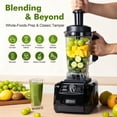 thumbnail image 6 of Kitchen in the box 68 oz Countertop Blender, 1450W (2 HP) Smoothie & Ice-Crushing Blender with Stainless Steel Blades, BPA-Free Tritan Jar — Black, 6 of 7