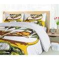 thumbnail image 5 of Ambesonne Beach Duvet Cover Set, Message in Bottle Summer, 2-Calking, White Green Yellow, 5 of 7