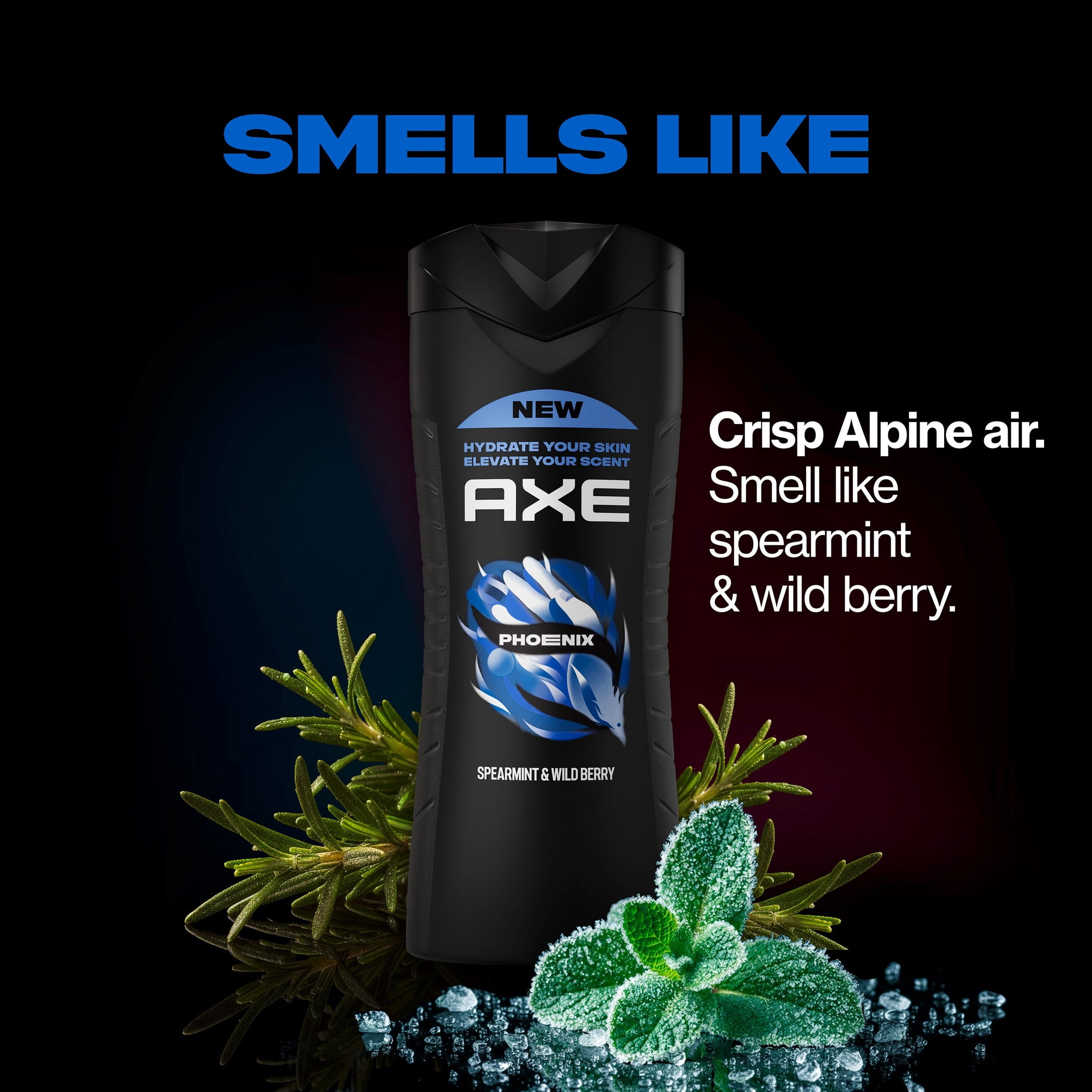 AXE Body Wash Moisturizing Phoenix Paraben-Free & Sulfate-Free, 16 fl oz Twin